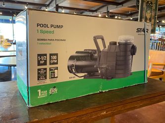 NEW! STAR WATER SYSTEMS 1.5HP Pool Pump, 1 Speed Model #25191