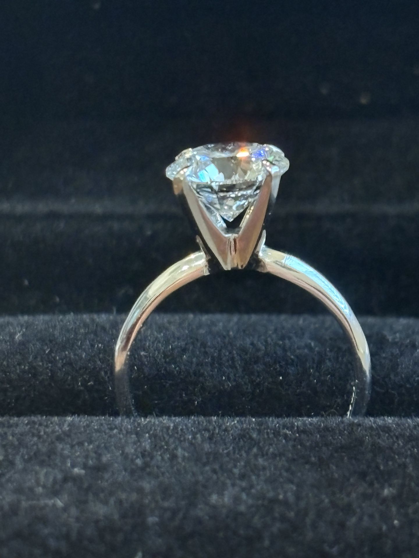 New 2.50 Carat Round Diamond Engagement Ring 14k White Gold