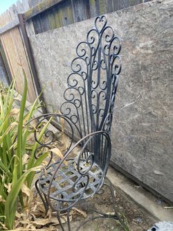 Antique Iron Chair 