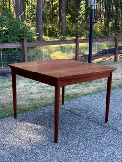 Mid Century Modern Danish Modern Teak Dining Table