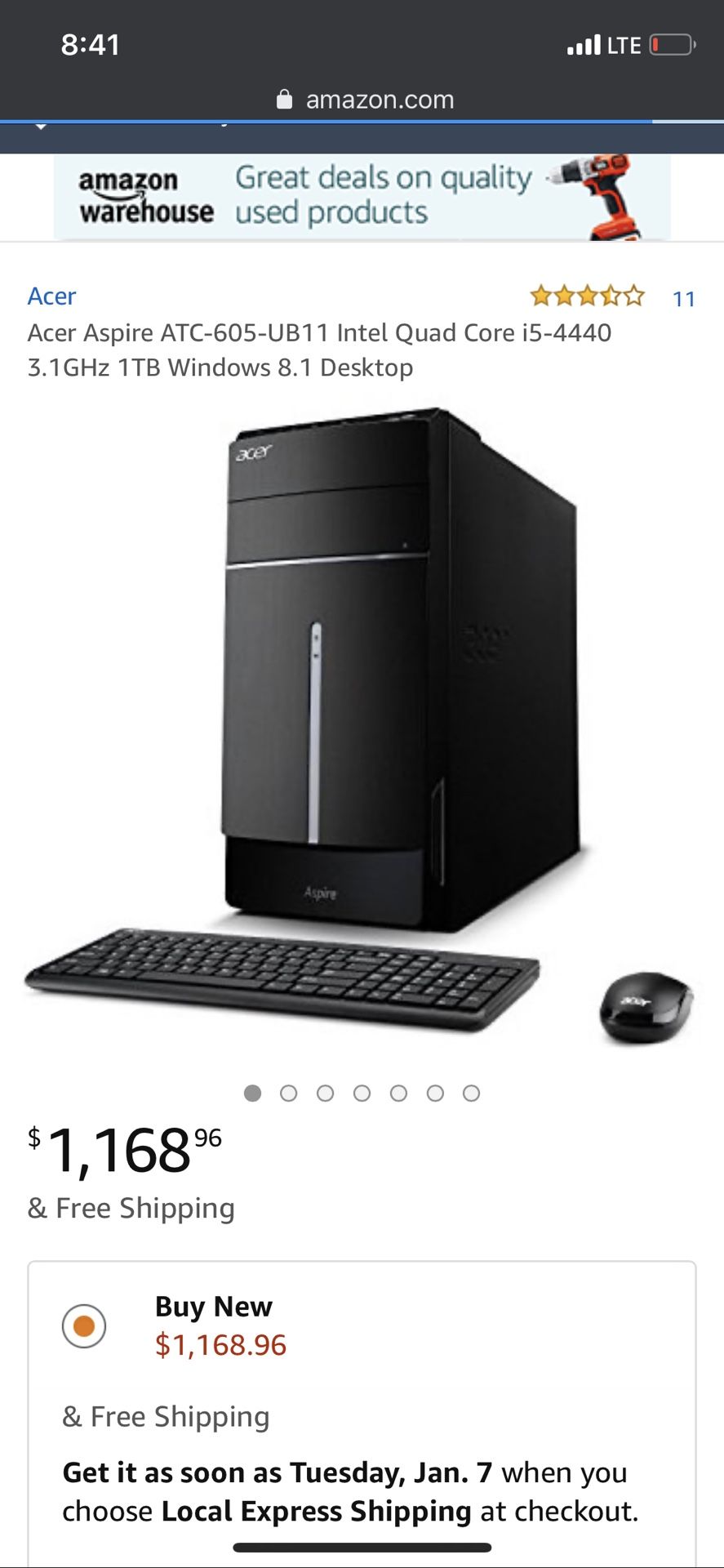 Acer ATC-605-UB11 Gaming Pc