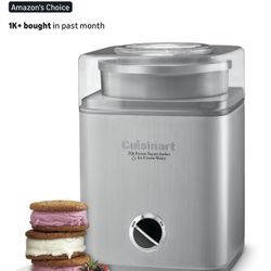 Cuisinart Ice Cream Maker Machine, 2-Quart Ice Cream, Sorbet and Frozen Yogurt Machine, Fully Automatic Double-Insulated