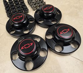 Chevy 454SS Silverado Sport Cheyenne Center Caps Lug Nuts Covers 454 SS 