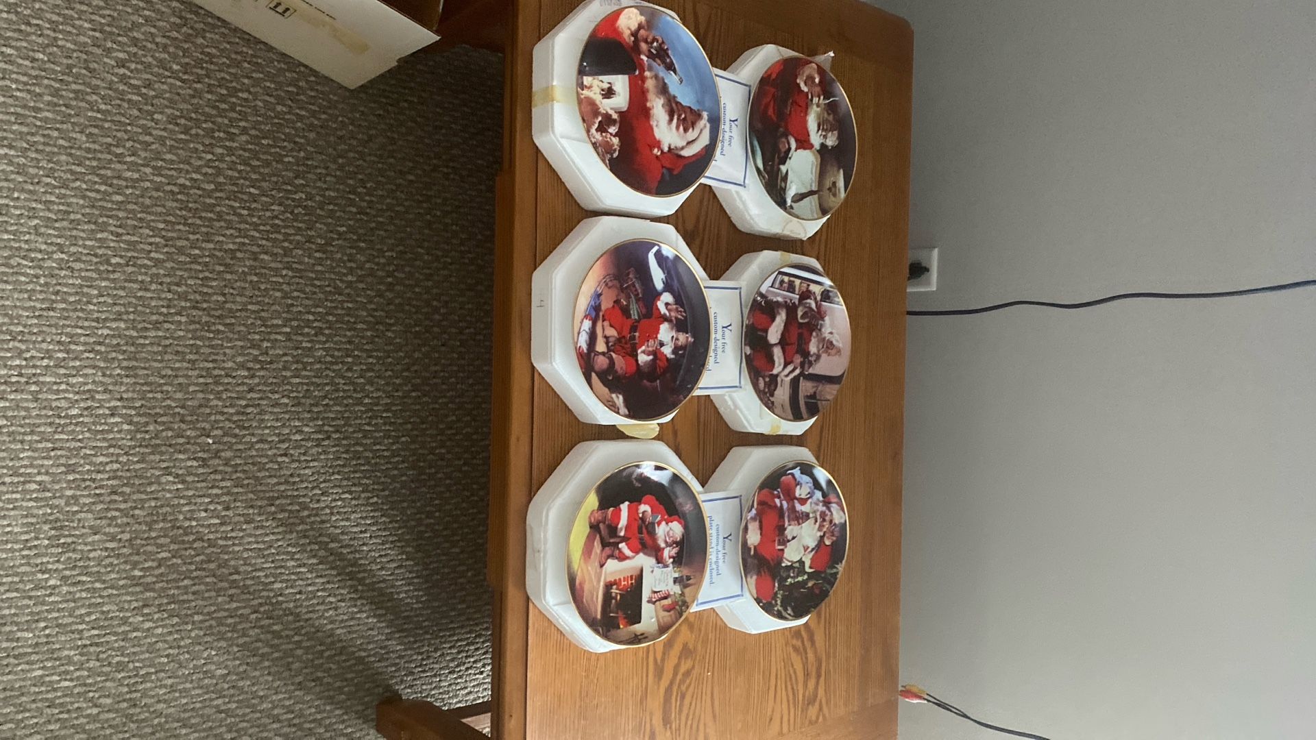 Coke a cola & Santa Claus Plates 