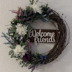 Butterfly Garden wreath 