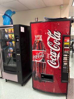 Two machines for sale snack machine and drink vending machines