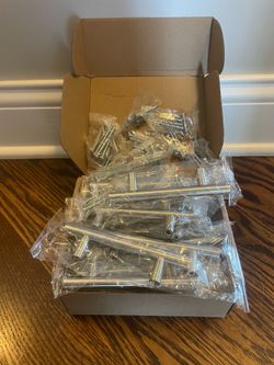 20 Pk Brushed Nickel Cabinet Pulls 3" Handles Stainless Steel Cabinet Hardware, 5" Drawer Pull