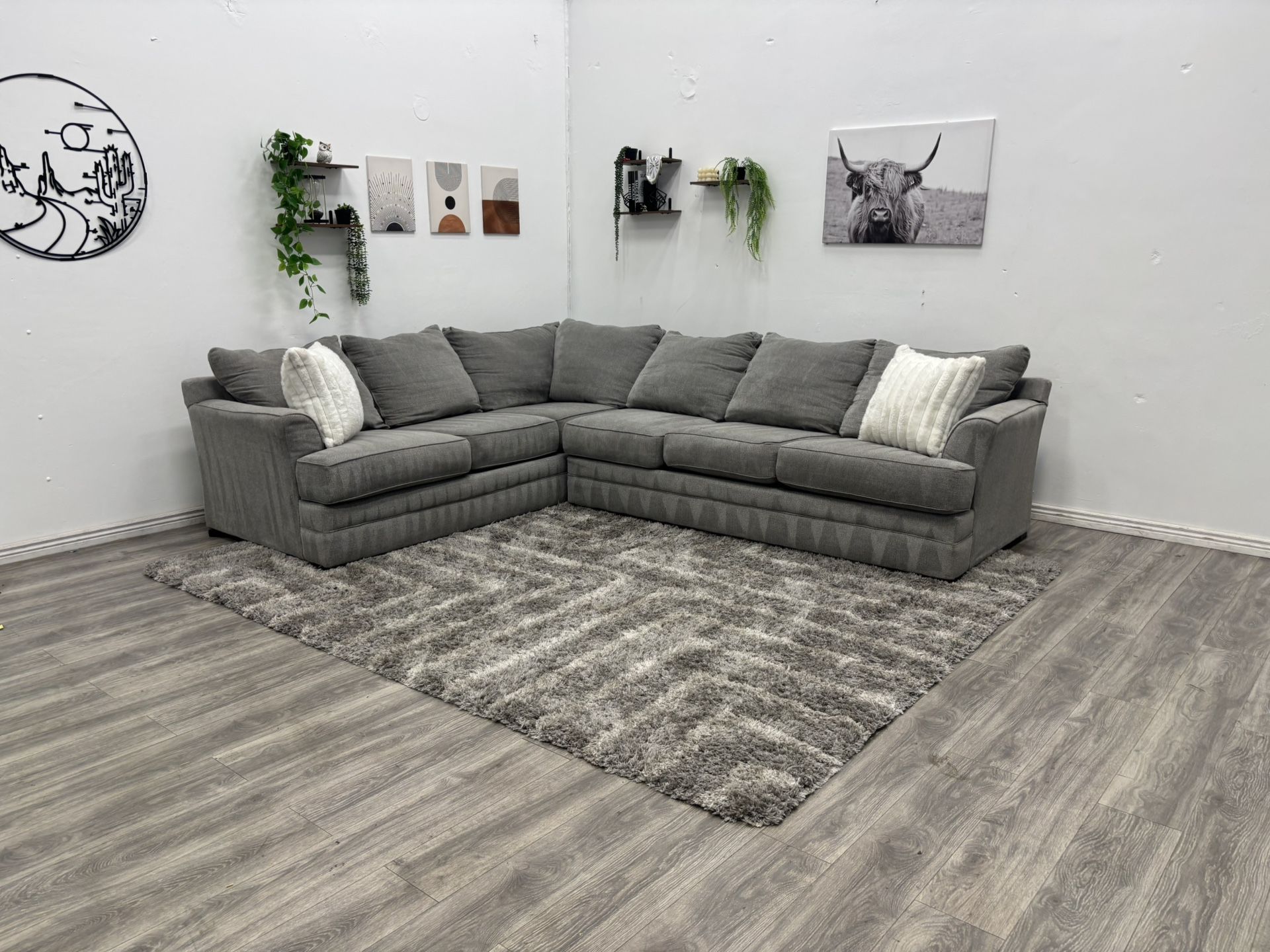 Gray Sectional Couch - Free Delivery