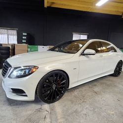 22 INCH NEW WHEELS AMG STYLE FOR MERCEDES BENZ S550 S560 S450 CLS450 CLS550 CL550 CL63 S63 GLE GL WITH New Tires !!