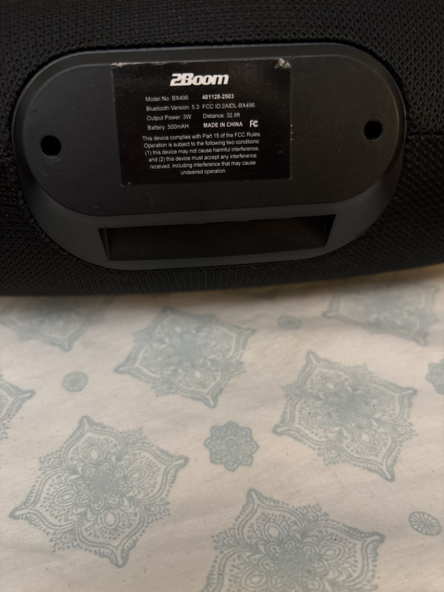 2 BOOM Bluetooth Speaker 