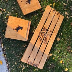 Mud Boards With Two Hillside Legs