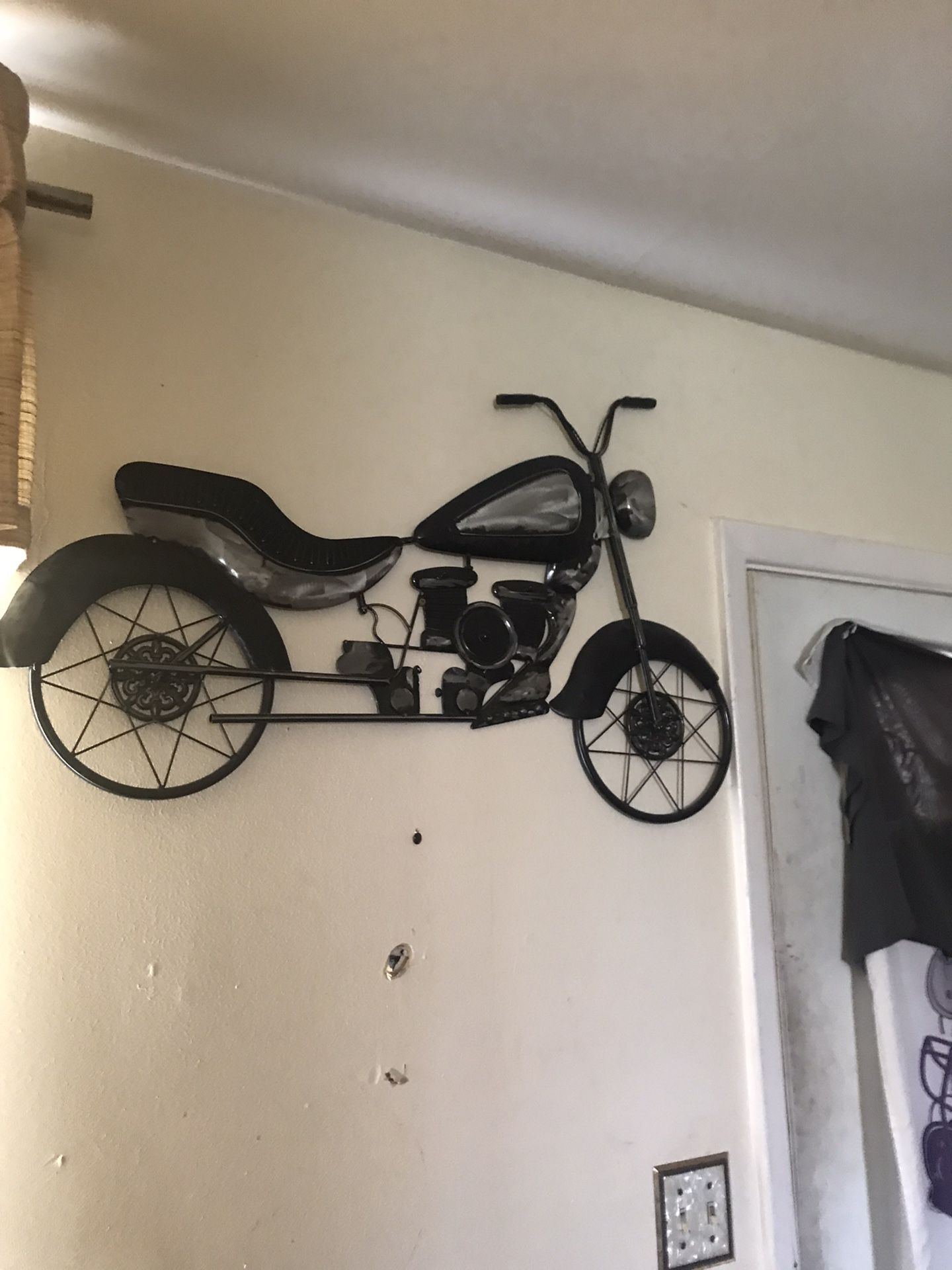 Motorcycle  Steel Wall Hanging