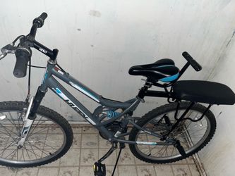Huffy mountain bike with backseat