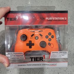 Brand new PS3 wired Controller by Tier1-Hazard ORANGE