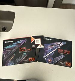 Computer Parts (9800x3d, X870e, B650, NZXT Z73)