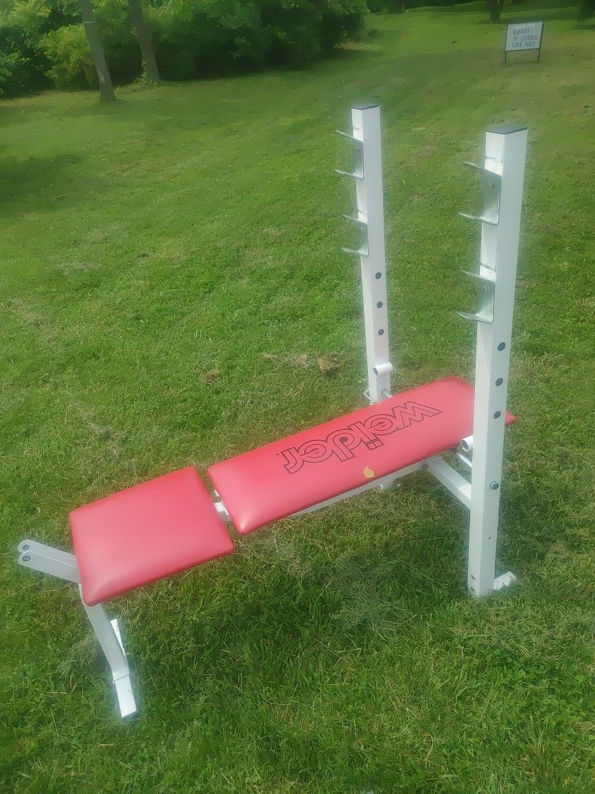 Weight Bench, Weight And Bar