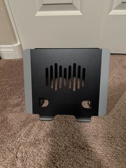 Adjustable Black and Gray Laptop Stand - Portable Cooling Riser