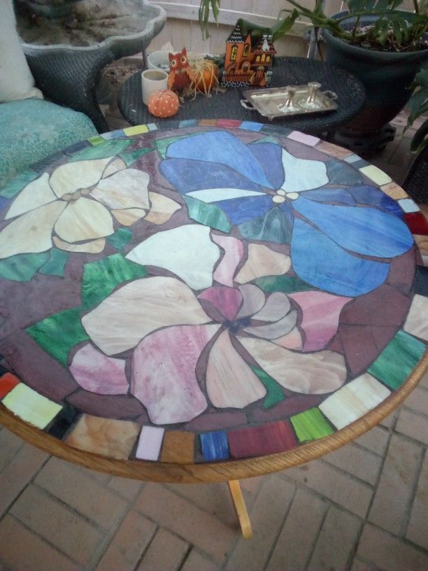 Stained Glass Kitchen Table