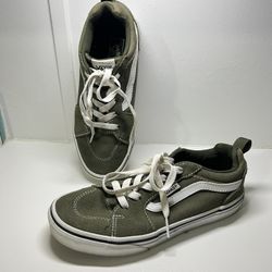 Vans green dark Sneaker Shoes Youth US Size 4 