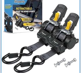 Retractable tie down straps