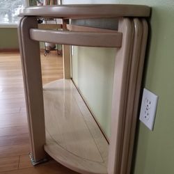 Elegant Real Wood Entryway or TV Stand with matching Small Table