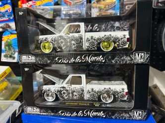 M2 Machines Mijo Exclusives 1973 Chevrolet Cheyenne 10 Día de los Muertos