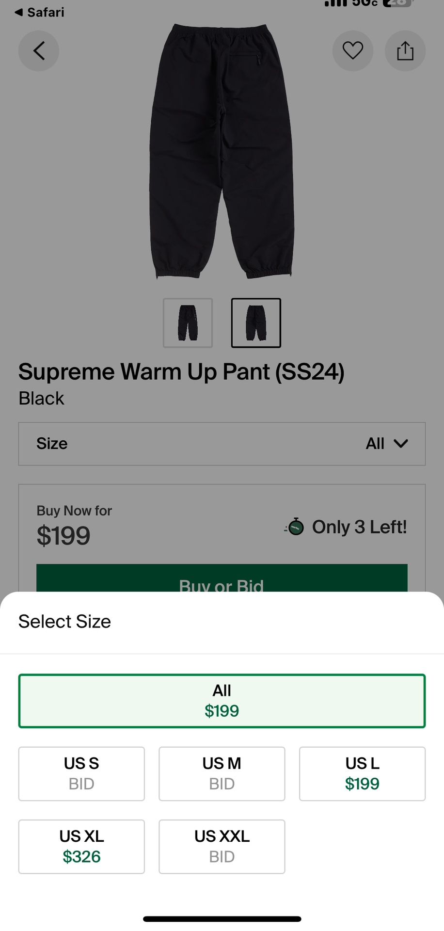 Supreme ( Size M Or L) Black And Grey