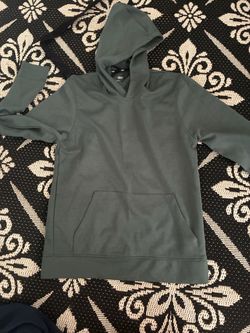 Green Pullover Hoodie with Kangaroo Pocket