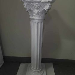 Greek Roman Pillar Statue 39 Inch