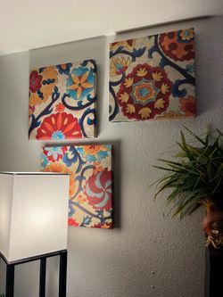 Beautiful colors canvas set