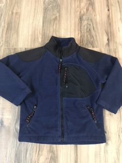 4-5T GAP navy/blue fleece zippered jacket w/pockets - $10!!
