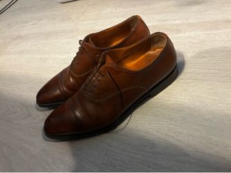 Santoni polished brown leather shoes size 11.5 men (taking offers)