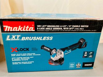 New Makita 18V LXT Lithium-Ion Brushless 4-1/2 in./5 in. X-LOCK Angle Grinder (Tool Only). $130