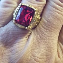 Gorgeous Men's titanium Dragon Designer ring Size 9