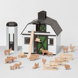 Hearth and Hand with Magnolia Toy Barn with Animal Figurines