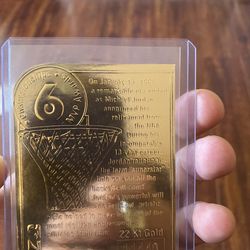 Micheal Jordan gold card
