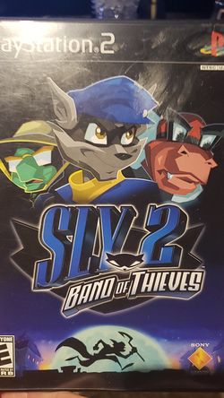 PS2 SLY 2 BAND OF THIEVES BLACK LABEL