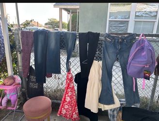 A bundle of girl clothes size 10-12 over 50 pieces
