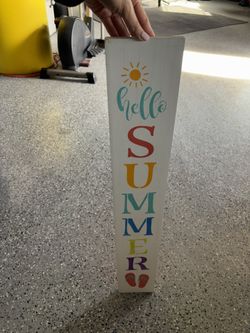 Wooden Front Door Porch Leaner Sign