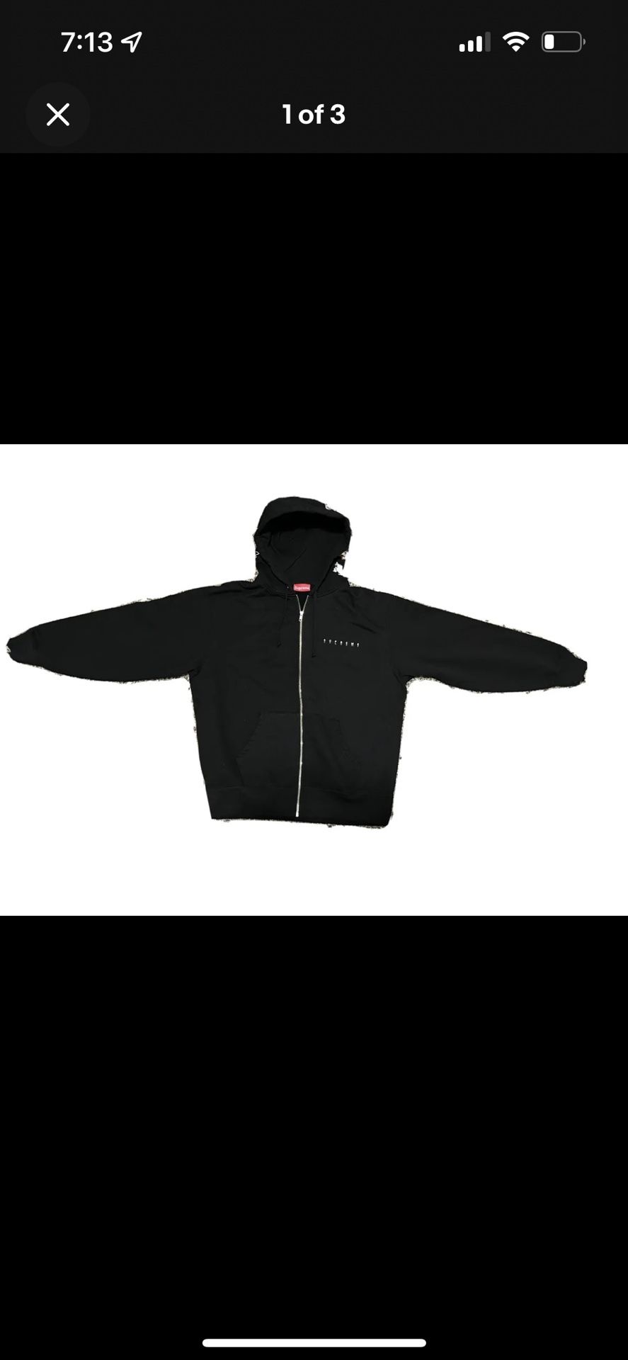 Supreme Globe Zip Up Hoodie XL