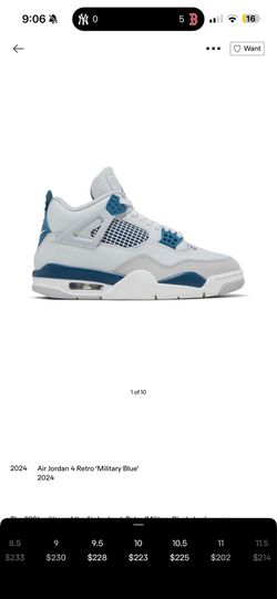 Air Jordan 4s Military blue NEED GONE