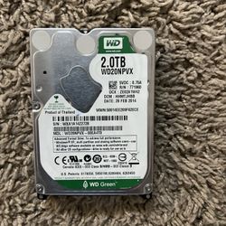 Wester Digital 2TB 2.5 Inch Good For Laptop And External Storage 