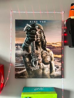 King Von Canvas Wall Art Print