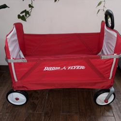 Radio Flyer Foldable Beach Wagon Red 3 In 1 / Carrito playa o niños plegable