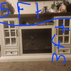 TV Stand With Electric Fireplace