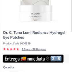 Brand New FARMASI Lumi Radiance Hydrogel Eye Patch (30 Pairs)