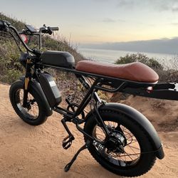 750W Dual Battery/Dual Rider-Electric E-bike, 26ah, 80 Mile Range(Long Seat) W/FREE HEAVY DUTY CHAIN LOCK (4ft/10mm)