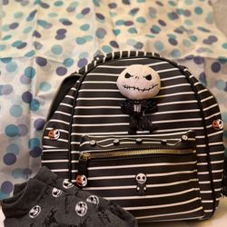 NEW ITEMS!! NIGHTMARE BEFORE CHRISTMAS HANDCRAFTED BACKPACK! 