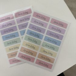 Custom name labels stickers back to school 