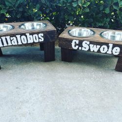 Dog bowl stands